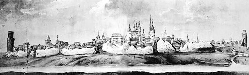 Коломна. Кремль. Литография. Летопись 1352-1799